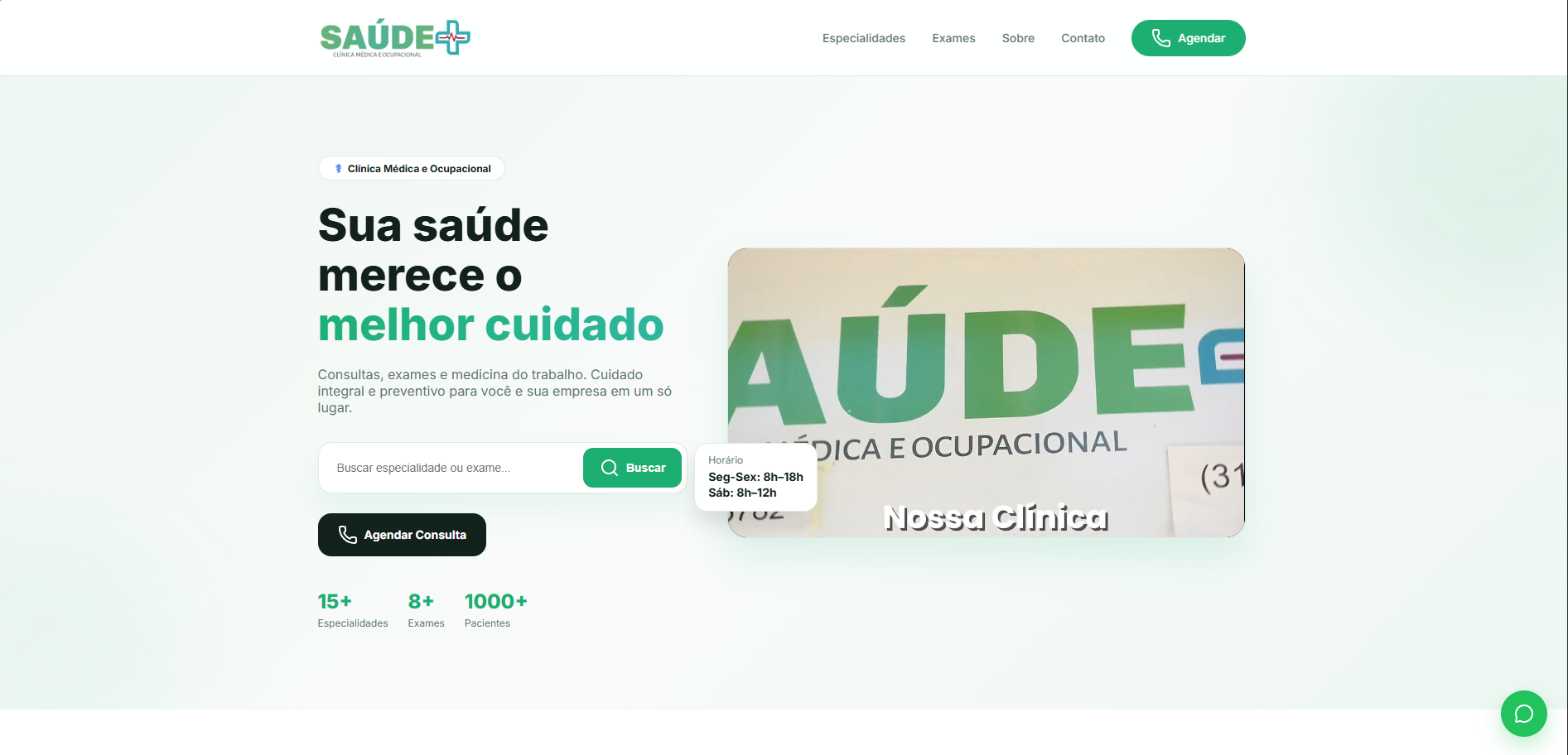 Prévia do projeto Saúde Mais SG